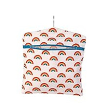 Beldray LA081544EU7 Peg Bag ? Rainbow Print With Washing Line Hanger, Pegs Storage Sack, Holds Up To 50 Pegs, Clothespin Holder Pouch, Reusable