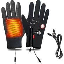 Heated Gloves, Outdoor Sports Gloves, Unisex-Adults, Rechargeable Heated Electric Touchscreen Glove, Windproof Waterproof Plus Velvet