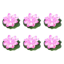 Hengdidi Floating Lotus Solar Lights 6 Pack – Water-Activated LED Pool Lights for Garden, Pond, Wedding; Wind-Rotating, 6 Colors, Compatible with