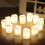 Conjunto de 5 velas de LED sem chama com design vintage. 4