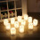 Conjunto de 5 velas de LED sem chama com design vintage. 5
