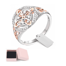 Heksebeskyttelsesknude Ring Rosaguld 1 stk.