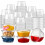 3.25 oz Plastic Sauce Cups with Lids, 250 Pack 1