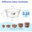 3.25 oz Plastic Sauce Cups with Lids, 250 Pack 2