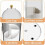 Transparenter, drehbarer Make-up-Pinselhalter mit Schiebedeckel 5