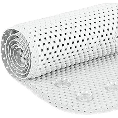 Antislip badmat wit 36x17 inch met zuignappen