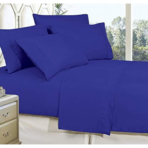 Conjunto de cama de microfibra tamanho California King com profundidade extra 1