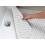 Antislip badmat wit 36x17 inch met zuignappen 2