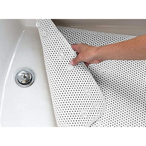 Antislip badmat wit 36x17 inch met zuignappen 1