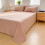 Juego de ropa de cama de algodón lavado de 86x90" + 2 fundas de almohada 6