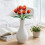 Artificial Orange Tulips Luxury Bunch for Home Wedding Decor 7
