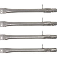 Lot de 4 brûleurs tubulaires de rechange pour barbecue à gaz Brinkmann 810-6420-S - Brûleurs tubulaires en acier inoxydable compatibles