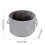 Foldable Laundry Basket with Handles – Grey, 33x33x20.5cm 2