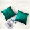 Kuddfodral i sammet för soffa, 45x45 cm, blågrönt, 2-pack 3
