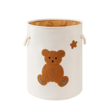 Wäschekorb für Kinder mit Bärenstickerei – 43 x 35,5 cm