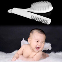 Escova de cabelo Ludlz para bebês e crianças pequenas – Pente massageador para o couro cabeludo, remove crosta láctea e líquen fetal |