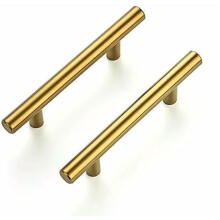 Poignées de meuble en laiton brossé, 12,7 cm (5 pouces), lot de 35
