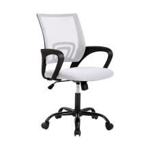 Ergonomic Mesh Office Chair White with Adjustable Lumbar