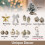 20in Pre-Lit Tabletop Christmas Tree Gold 4