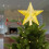 Christmas Tree Topper Star, Small Gold Red Sequins Design, Five-Pointed Tree Top Accessory Decor 5
