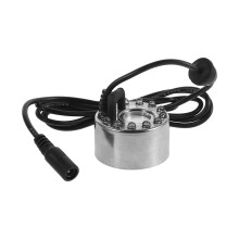 MLINS Mist Maker12Led Vannfontene Dam Tåkemaskin Forstøver Luftfukter Innendørs Mistmaskin For Halloween Sølv