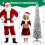 6FT Pre-Lit Christmas Tree 500 LED PE PVC Hinged 2