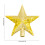 Christmas Tree Topper Star, Small Gold Red Sequins Design, Five-Pointed Tree Top Accessory Decor 3