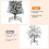 6FT Pre-Lit Christmas Tree 500 LED PE PVC Hinged 4