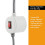 Lampada per macchina da cucire, 30 LED, lampada a collo d'oca con base magnetica 7