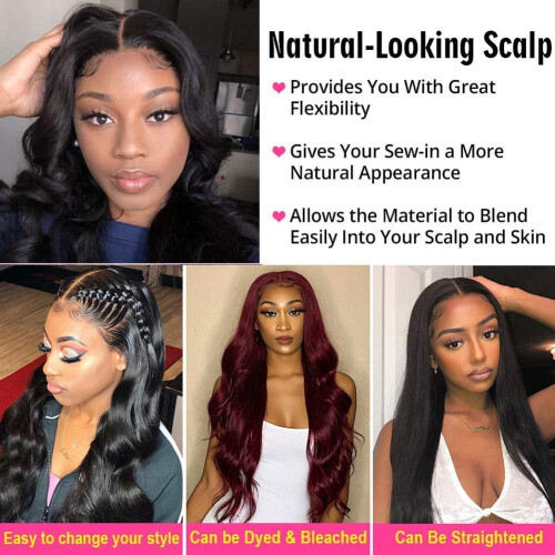 Περούκα Body Wave με δαντέλα μπροστά, 22" 150% πυκνότητα, δαντέλα 13x4HD, ανθρώπινη τρίχα 9A, 1