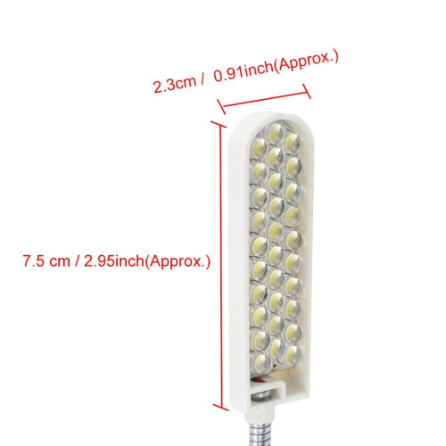 Lampada per macchina da cucire, 30 LED, lampada a collo d'oca con base magnetica 1