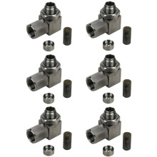 Capteur de mini-catalyseur détachable à 90 - Accessoires automobiles - Mini-catalyseur M18 x 1,5 - Capteur d'oxygène pour voiture (6 pièces)