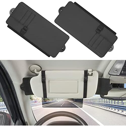 Prolunga per aletta parasole auto polarizzata regolabile antiriflesso (2