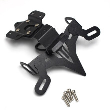 Support de plaque d'immatriculation pour moto MT-07FZ-07MT07FZ07 (2013-2019) - Suppresseur de garde-boue arrière et support de plaque