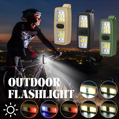 Oplaadbare EDC-zaklamp met clip (1 stuk) 2