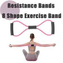 Benzi de rezistență Figure8, bandă de exerciții, echipament de fitness, instrument pentru spate, umăr, gât, întindere, benzi de yoga, buclă