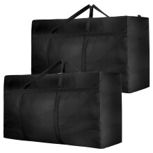 2 Pack 120L Large Laundry Bags, Strong Storage Laundry Shopping Bags with Zips for Moving House Travel Packing and Storage