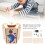 DIY-Holz-Befeuchter Modellbausatz mit Typ C, Timerfunktion, Akku & USB-Stromversorgung 3