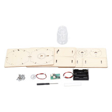 DIY-Holz-Befeuchter Modellbausatz mit Typ C, Timerfunktion, Akku & USB-Stromversorgung
