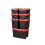 Keter Keter Tuff Box 68L Storage Box with Lid, Durable, Water Resistant, Large Capacity, Stackable, Black/Red 5