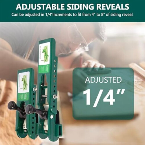 Fiber Cement Siding Installation Tools - 3/8 Inch Compatible Lap Gauge with Adjustable Reveals, 2 Pack 2