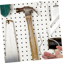Pegboard Cup Holder Hooks 10pcs Heavy Duty Metal Hooks Ring Design for Organizing Cups for Garage