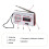 Digital Short/Long Wave Radio Devices Portable Handheld Full-Range Receiver Radio Memory Function Battery Powered 2