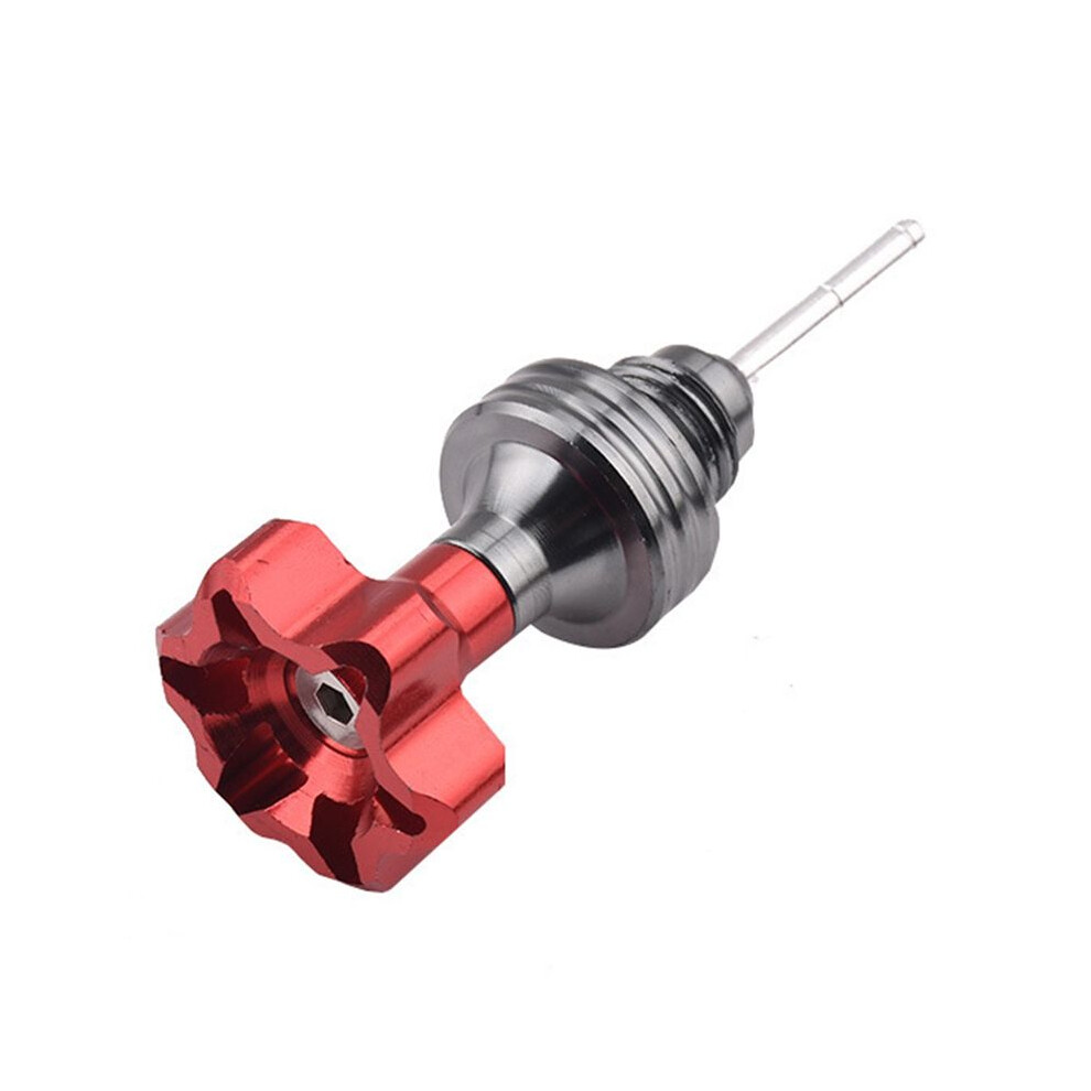Motorcycle Engine Oil Dipstick Cap Engine Crankcase Oil Level Gauge Universal Oil Dipstick Filler Cap Red 6034254892238