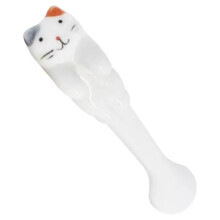 Cute Animal Spoon Hanging Coffee Dessert Spoon Ceramic Cartoon Cat Spoon Unique Cat Hanging Spoon Kitchen Tools B