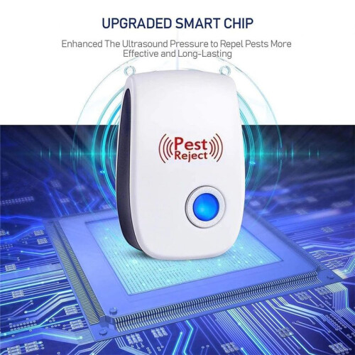 6Pcs Ultrasonic Pest Repeller Insect Bug Repeller Long Range Pest & Insect Deterrent Multi-Function for Bugs EU Plug 1