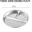 4Pack Stainless Steel Plates, 8Inch 3 Section Round Divided Plates Portion Control Plates Partition Plate for Camping 9