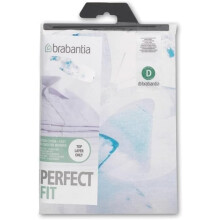 Brabantia Ironing Board Cover D 135x45 cm ? Nature | 1x Random 100% Cotton Top Layer with 2mm Foam Padding for Size D Ironing Boards | Durable,