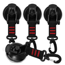 4 Pack Window Suction Cup Hooks Rotation Secure Heavy Duty Suction Cup for Glass Car Camping Van Bathroom