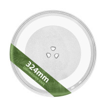 Gemroom 324mm Microwave Plate Replacement for WB49X10129 GE Microwave Glass Plate, LG 3390W1A027A and Kenmore Microwave Glass Plate 1B71961H